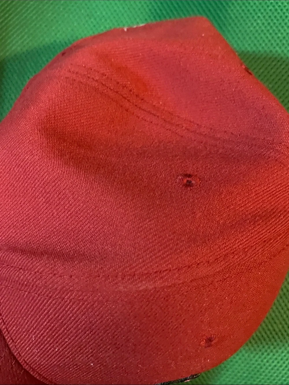 Nike Red Curved-Brim Baseball Cap with Embroidered Crest